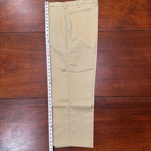 Dickies Double Knee Work Pants 38x30 Loose Fit Khaki Beige Pockets Durable New - Picture 5 of 8